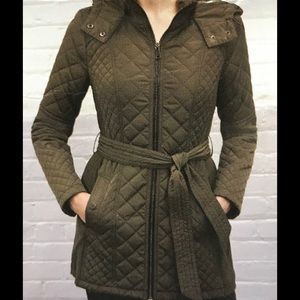 NEW Sebby Collection Quilted Teench Coat Jacket